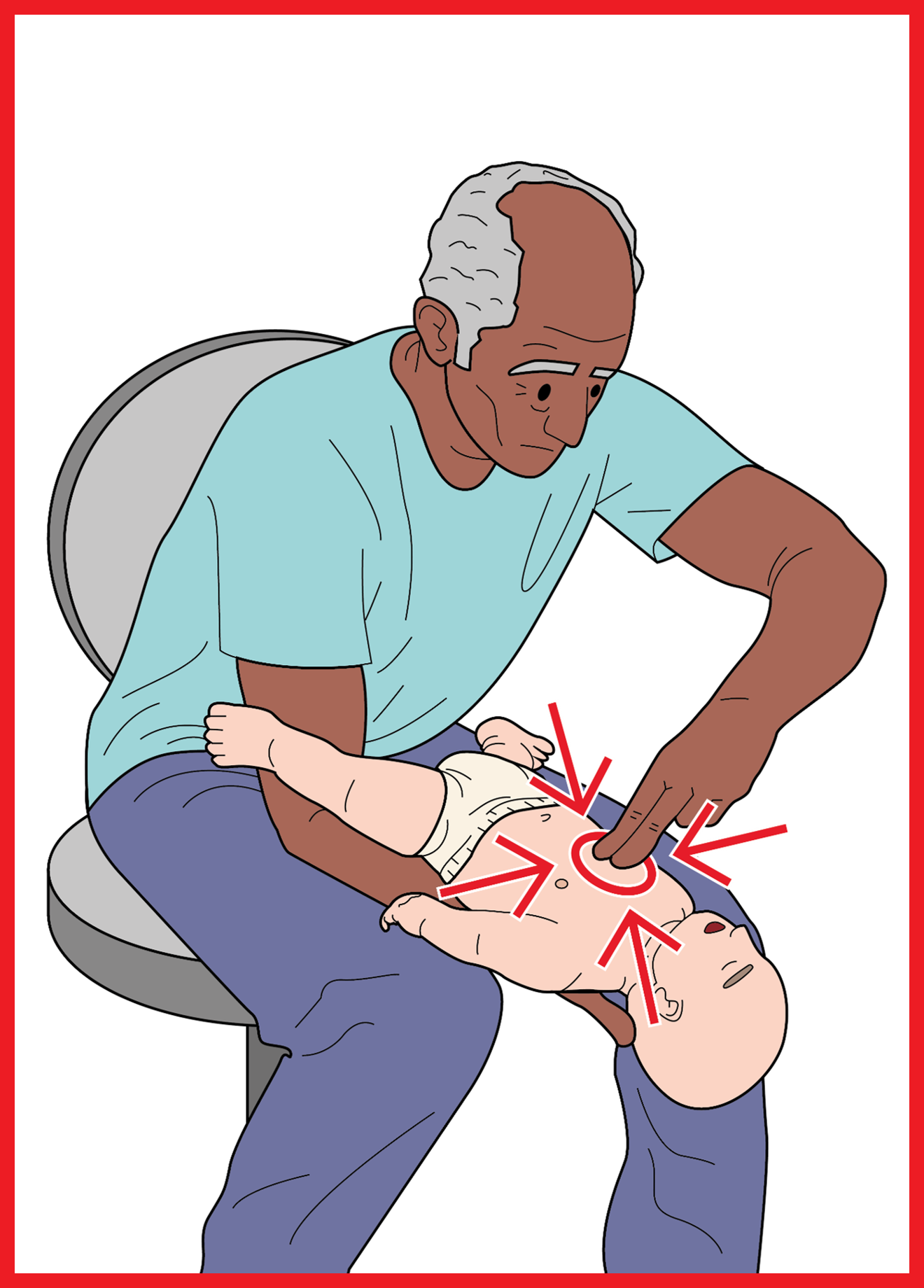 Désobstruction des voies respiratoires – bébé